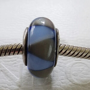 Retired Pandora Captivating Blue Murano Glass Bead